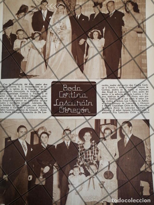 Sammeln von Plakaten: AFICHE ANTIGUO BODA. LASCURAIN CORTINA 1948