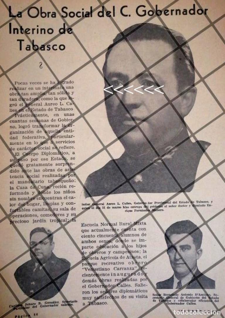Sammeln von Plakaten: AFICHE RETRO GENERAL AUREO LINO CALLES PARDO 1931 Y OTROS