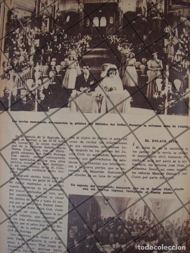 Sammeln von Plakaten: AFICHE RETRO BODA NORIEGA DOSAL. 1944