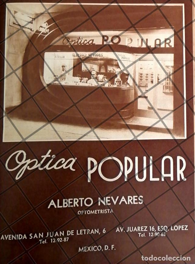 Sammeln von Plakaten: CARTEL PUBLICITARIO OPTICA POPULAR. ALBERTO NEVARES 1948 3
