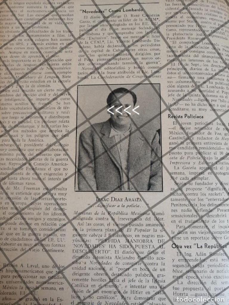 Sammeln von Plakaten: AFICHE RETRO PERIODISTA. ISAAC DIAZ ARAIZA 1942