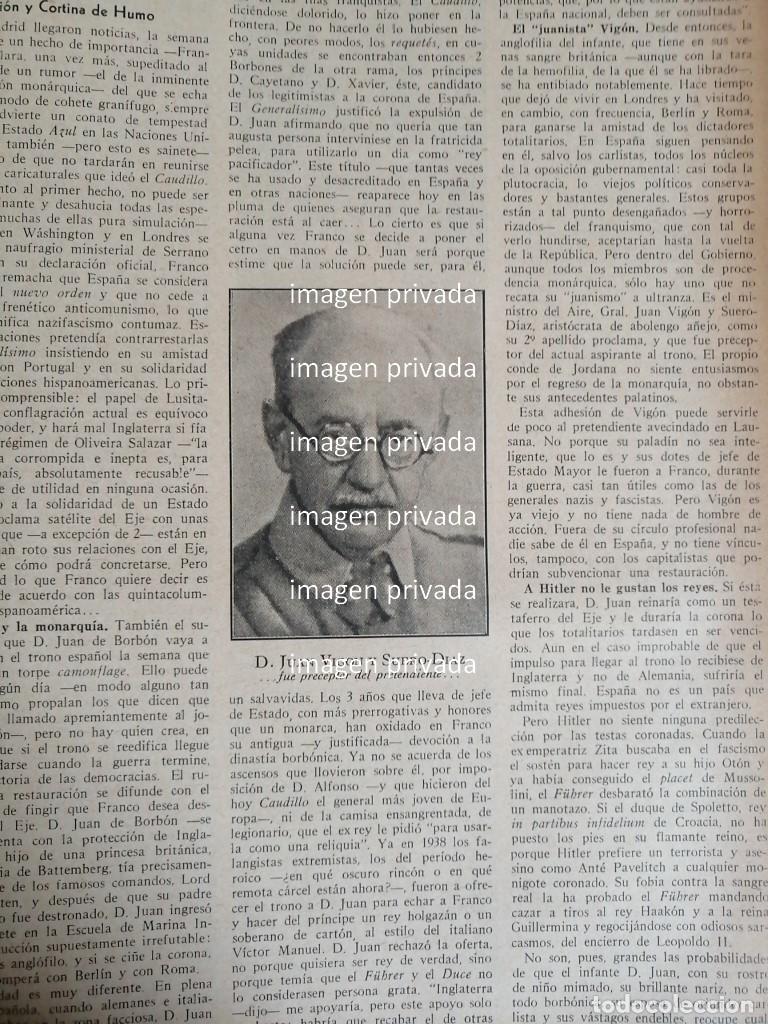 Sammeln von Plakaten: AFICHE RETRO JUAN VIGON SUERO DIAZ 1942