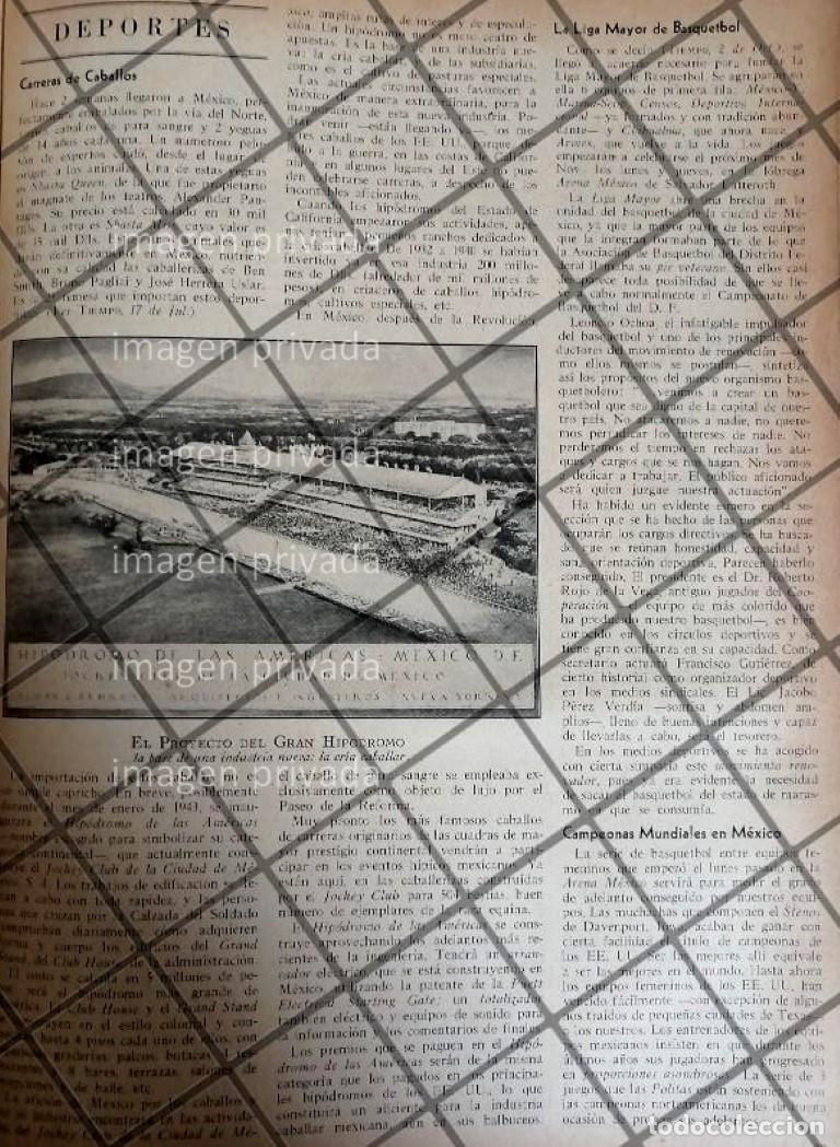 Sammeln von Plakaten: AFICHE RETRO. CONSTRUYEN HIPODROMO DE LAS AMERICAS 1942