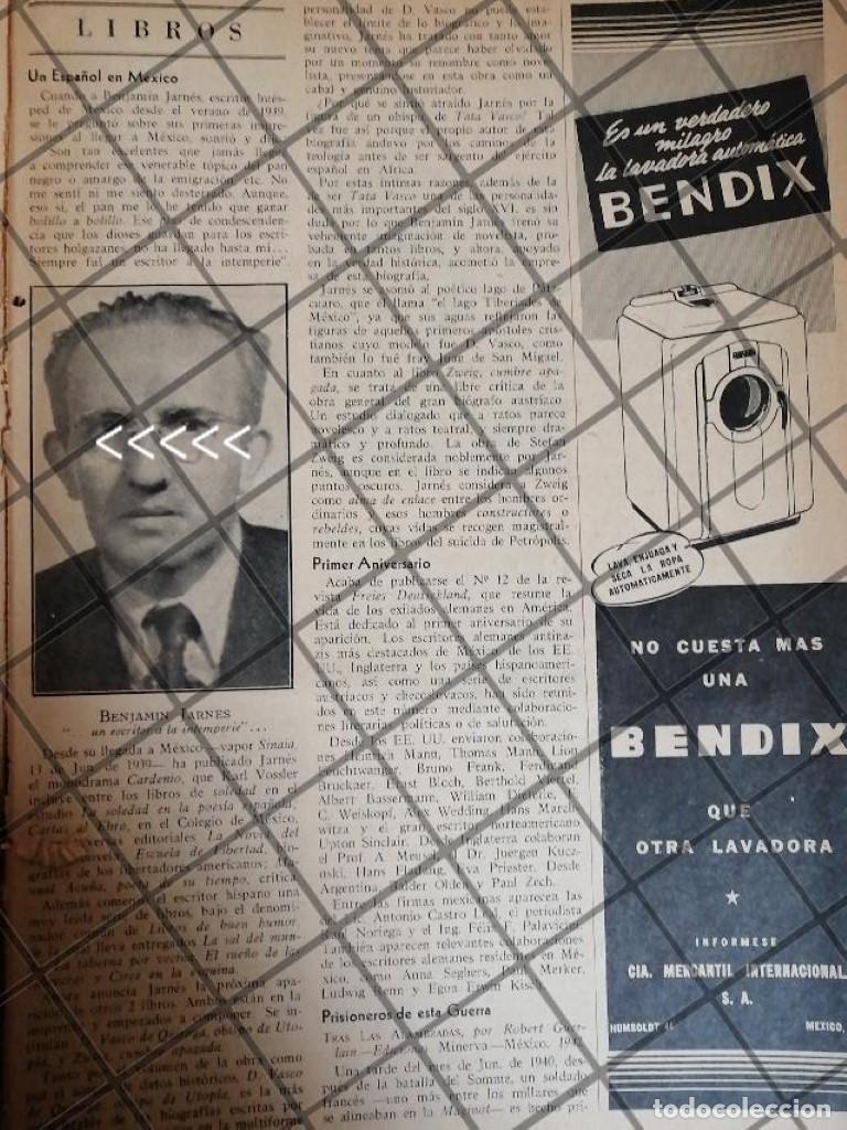 Sammeln von Plakaten: AFICHE RETRO. BENJAMIN JARNES EXILIADO EN MEXICO 1942