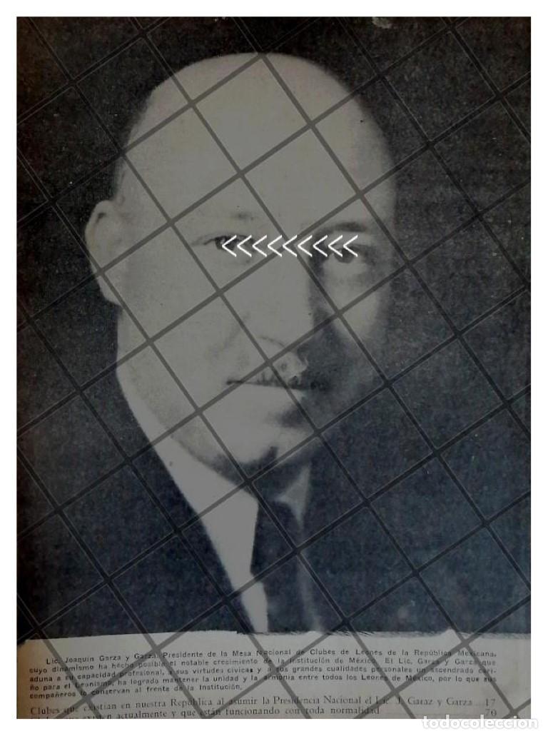 Sammeln von Plakaten: AFICHE RETRO CLUB DE LEONES. JOAQUIN GARZA Y GARZA 1944