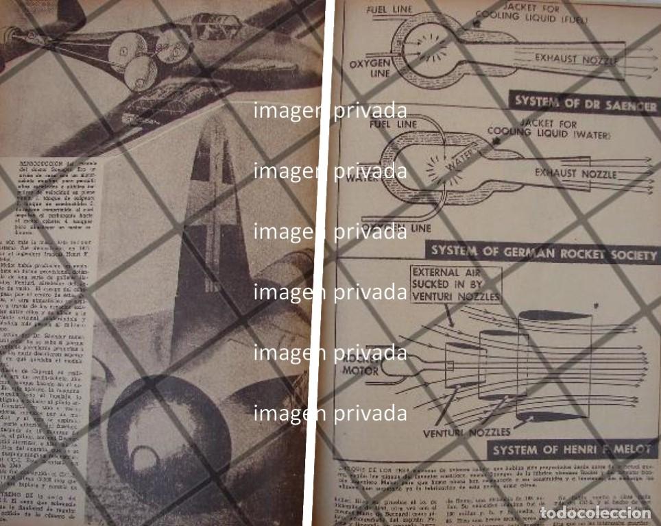 Sammeln von Plakaten: AFICHE ANTIGUO. EL AVION A REACCION DE LOS NAZIS 1944