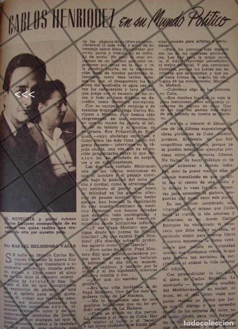 Sammeln von Plakaten: AFICHE ANTIGUO. PINTOR CARLOS HENRIQUEZ GOMEZ EN MEXICO 1944