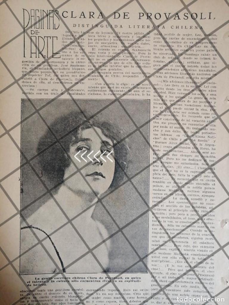 Sammeln von Plakaten: AFICHE RETRO LA ESCRITORA, CLARA DE PROVASOLI 1920