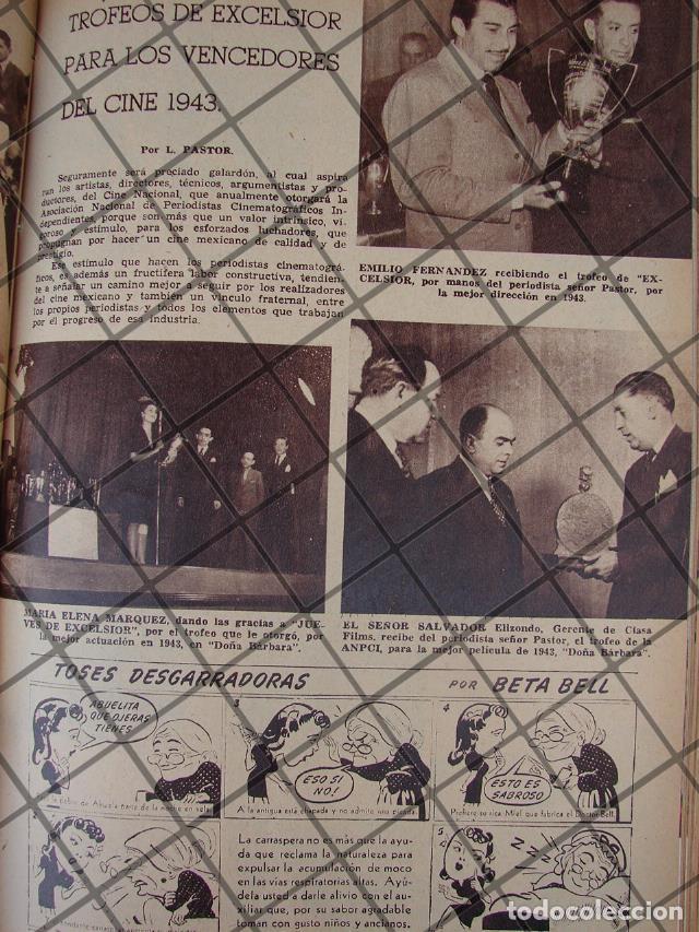 Sammeln von Plakaten: AFICHE ANTIGUO EL INDIO FERNANDEZ RECIBE PREMIO EXCELSIOR. 1944