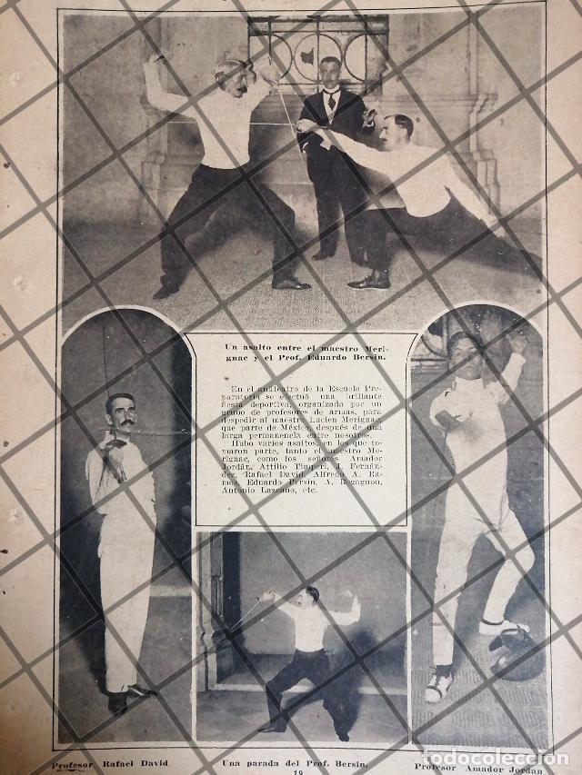 Sammeln von Plakaten: AFICHE RETRO ESGRIMISTA LUCIEN MERIGNAC 1920 E.N. PREPARATORIA