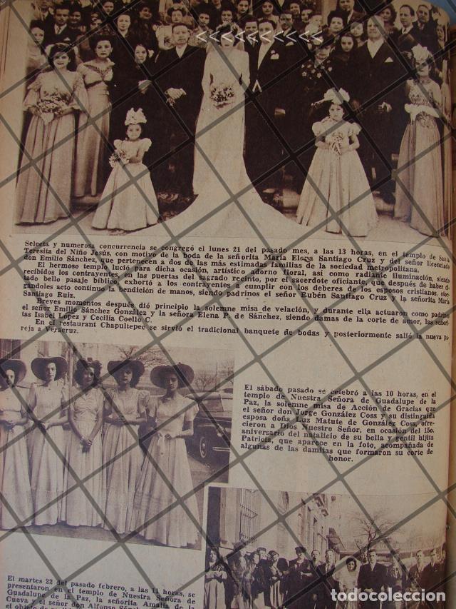 Sammeln von Plakaten: AFICHE ANTIGUO. BODA. MARIA ELENA SANTIAGO CRUZ 1944 Y OTROS