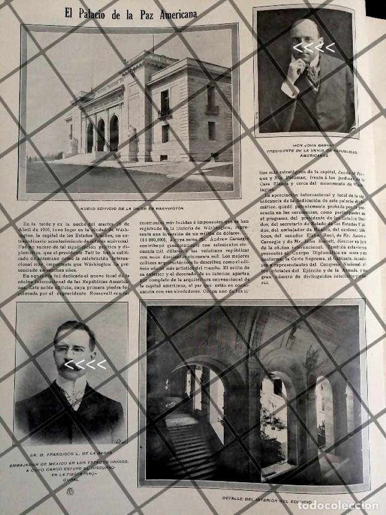 Sammeln von Plakaten: AFICHE ANTIGUO INAUGURAN EDIFICIO. UNION DE REPUBLICAS AMERICANAS 1910