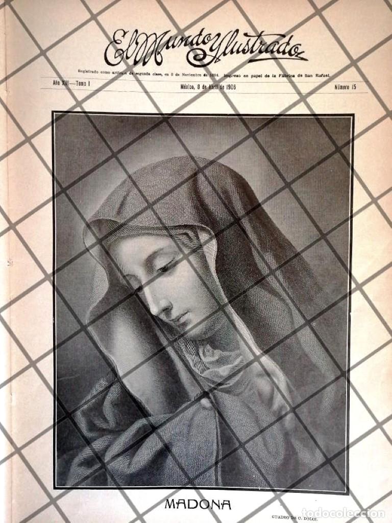 Sammeln von Plakaten: PORTADA ANTIGUA 1906 LA MADONA /C. DULCI /ARTE SACRO