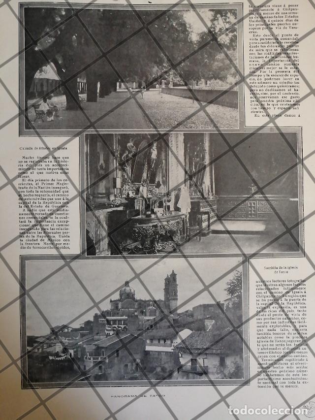 Sammeln von Plakaten: AFICHE ANTIGUO EL ESTADO DE GUERRERO 1910 TAXCO Y CHILP.