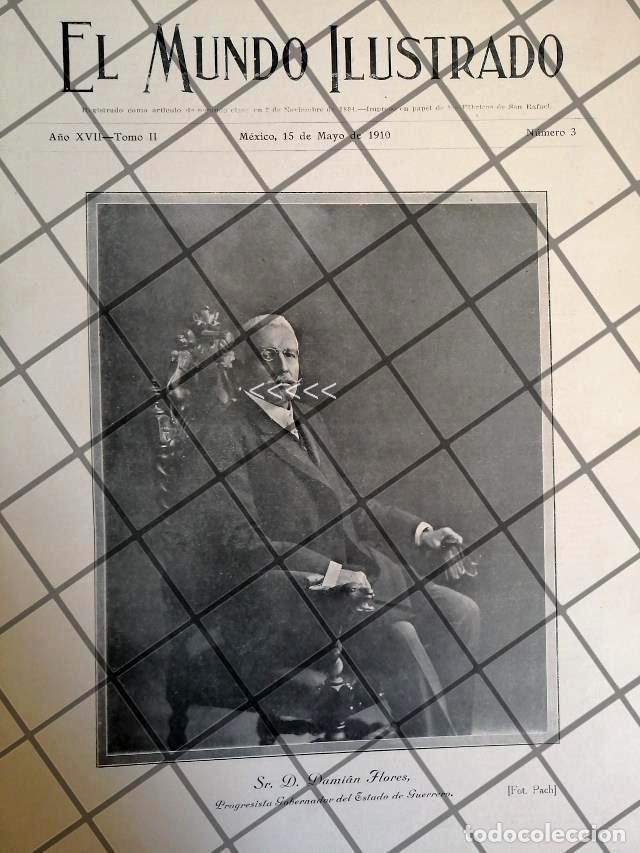 Sammeln von Plakaten: PORTADA ANTIGUA. DAMIAN FLORES. GOBERNADOR DE GUERRERO 1910