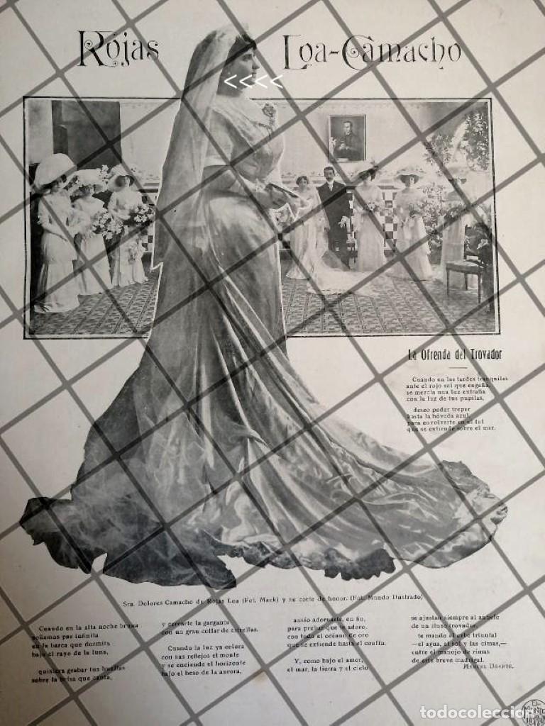 Sammeln von Plakaten: AFICHE ANTIGUO BODA. ROJAS CAMACHO 1910 (RAFAEL ROJAS)