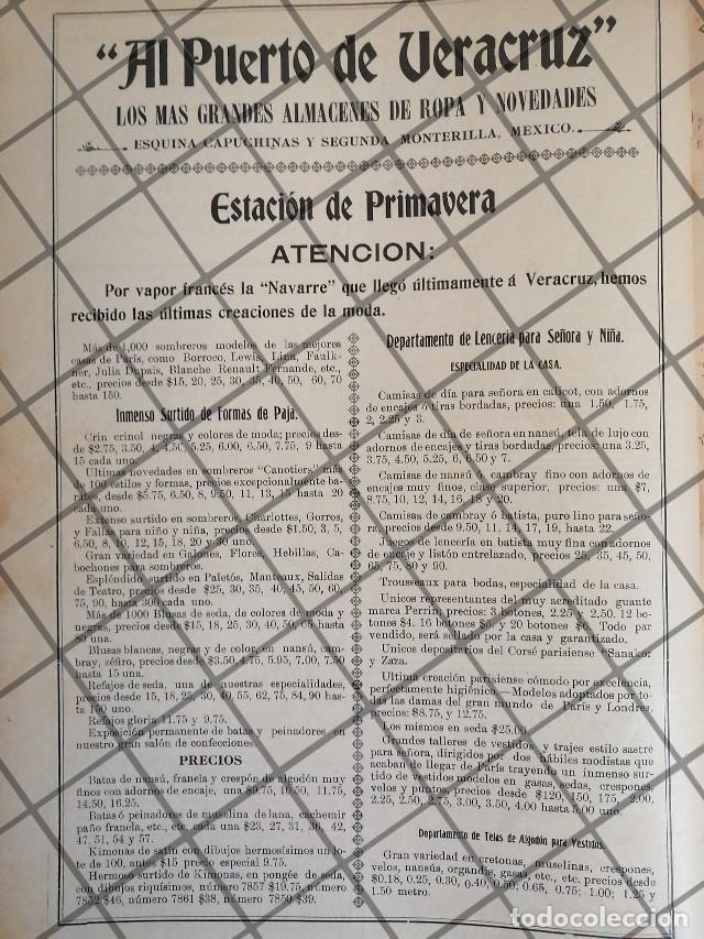 Sammeln von Plakaten: PUBLICIDAD ANTIGUA TIENDA EL PUERTO DE VERACRUZ 1906 /28