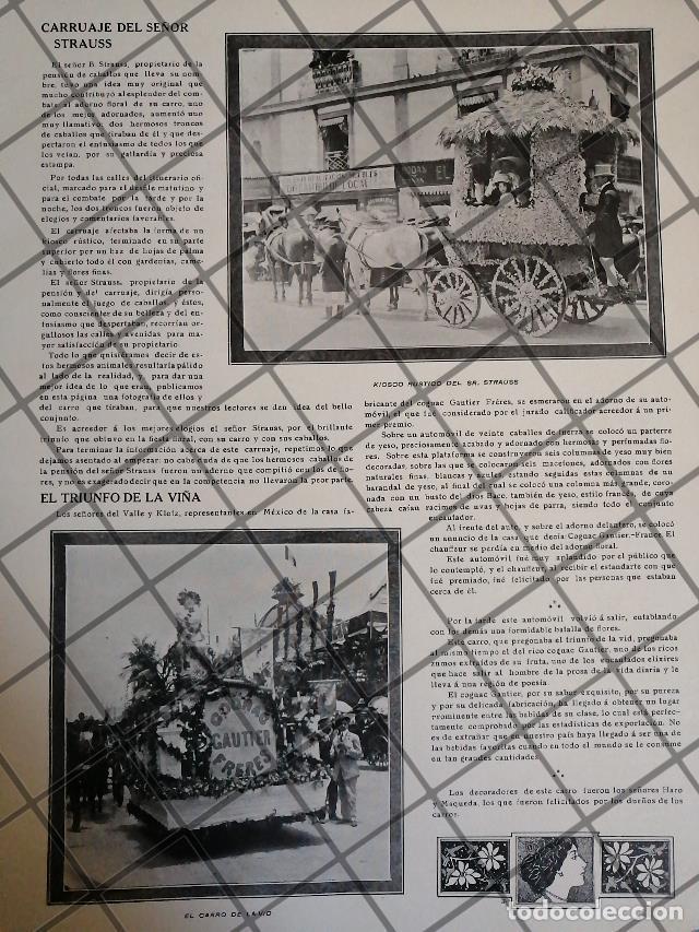 Sammeln von Plakaten: AFICHE ANTIGUO DESFILE FLORAL 1910 COGNAC GAUTIER FRERES