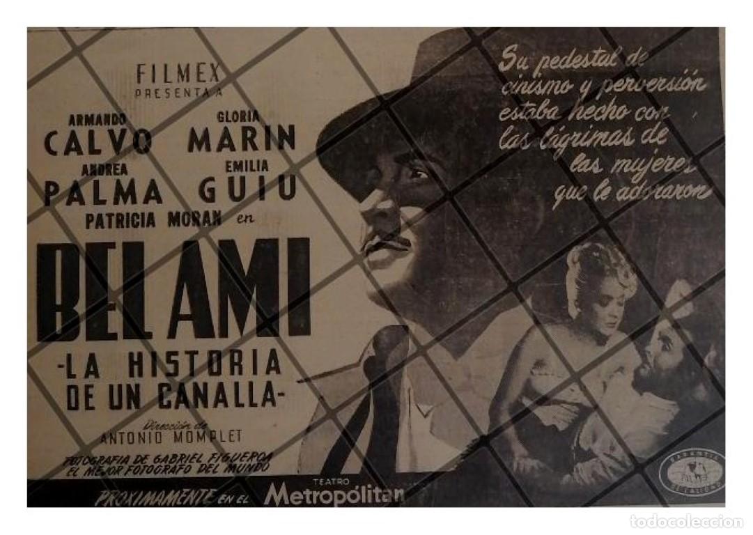 Poster collecting: PUBLICIDAD RETRO PELICULA BEL AMI 1947. GLORIA MARIN /3