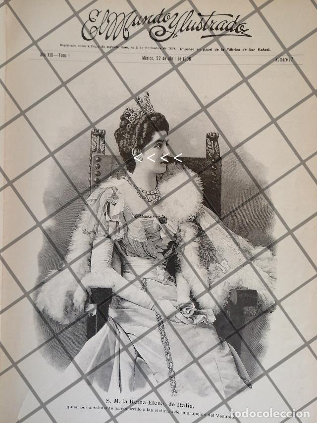 Poster collecting: PORTADA ANTIGUA 1906 LA REINA ELENA DE ITALIA