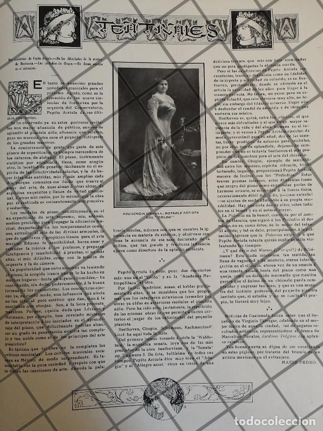 Poster collecting: AFICHE ANTIGUO. PRUDENCIA GRIFELL Y PEPITIO ARRIOLA 1910