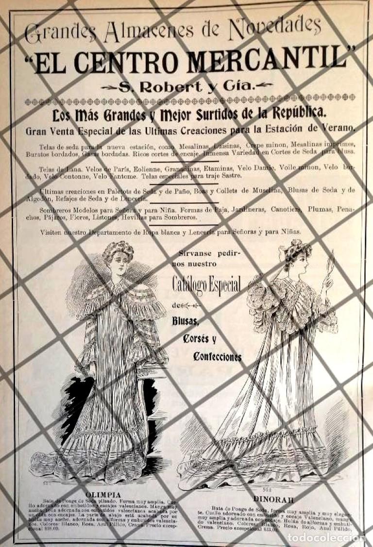 Sammeln von Plakaten: CARTEL ANTIGUO TIENDA EL CENTRO MERCANTIL 1906 -37