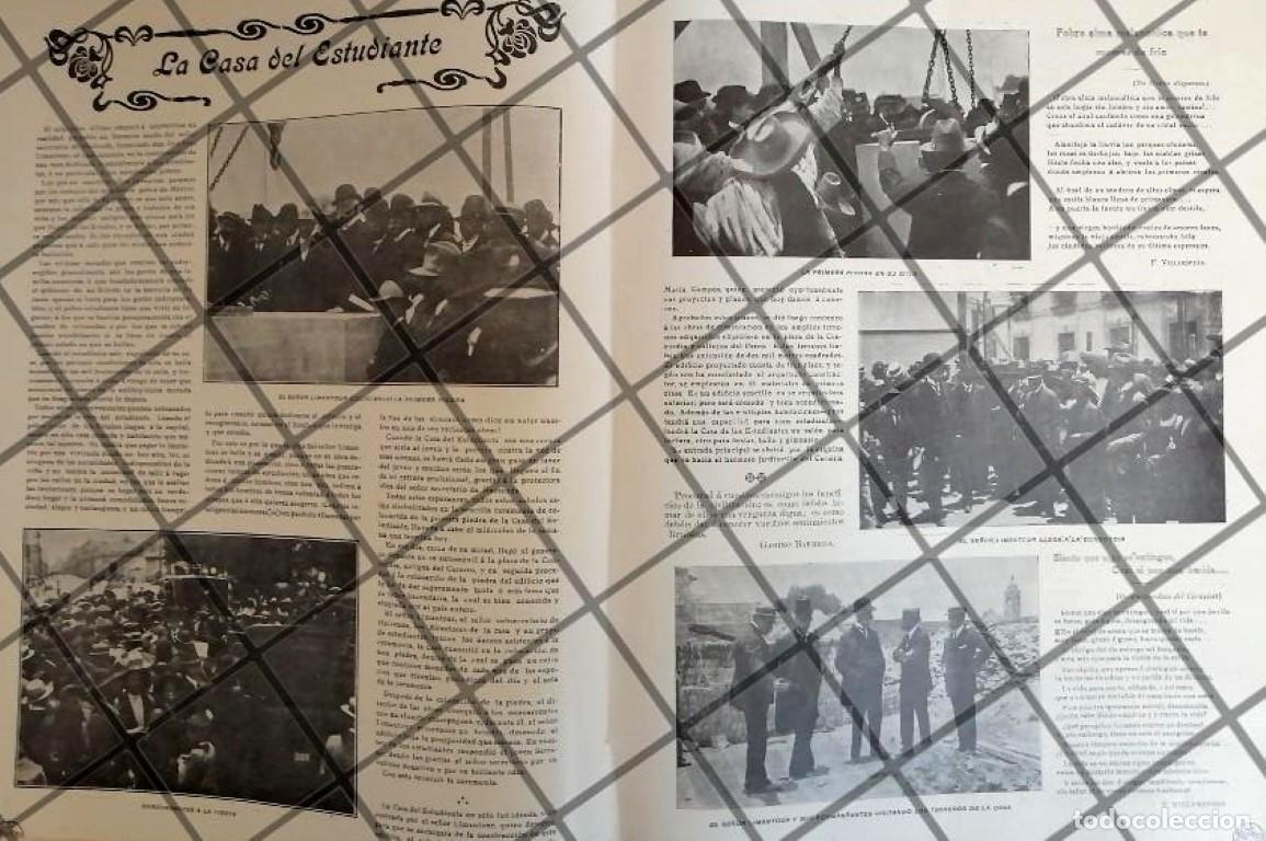 Poster collecting: AFICHE ANTIGUO. CONTRUYEN LA CASA NAC. DEL ESTUDIANTE 1910