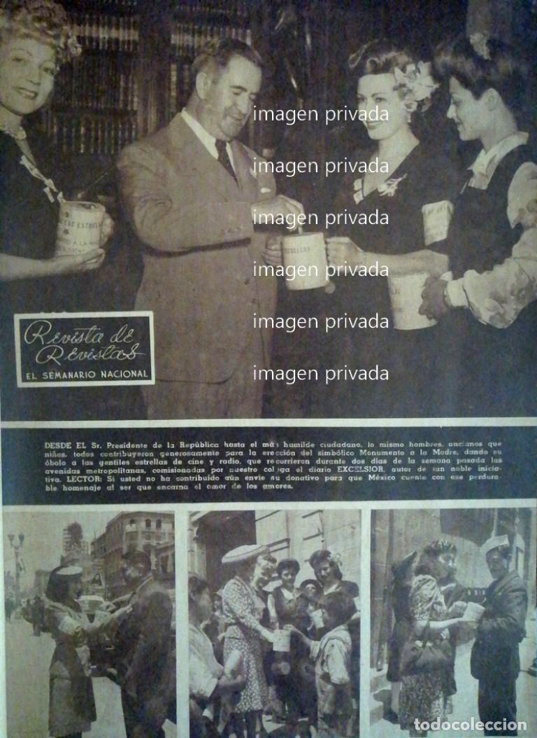 Poster collecting: AFICHE RETRO AVILA CAMACHO COLECTA MONUMENTO A LA MADRE