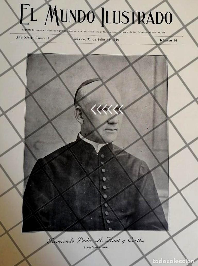 Poster collecting: PORTADA ANTIGUA 1910 MUERE PADRE. AGUSTIN HUNT Y CORTES