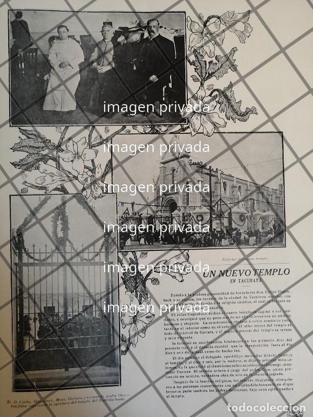 Poster collecting: AFICHE ANTIGUO INAUGURAN TEMPLO COL. ESCANDON 1910