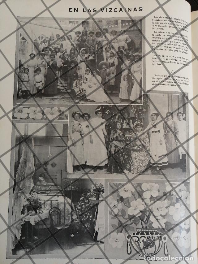 Poster collecting: AFICHE ANTIGUO FIESTA EN EL COLEGIO DE LAS VIZCAINAS 1910