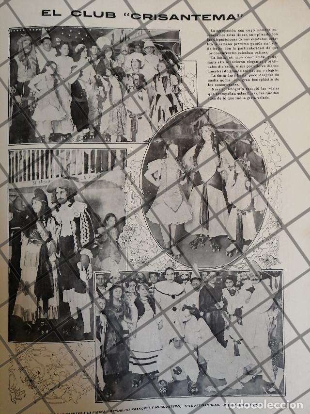 Poster collecting: AFICHE ANTIGUO CLUB CRISANTEMA COLEGIO LAS VIZCAINAS 1910