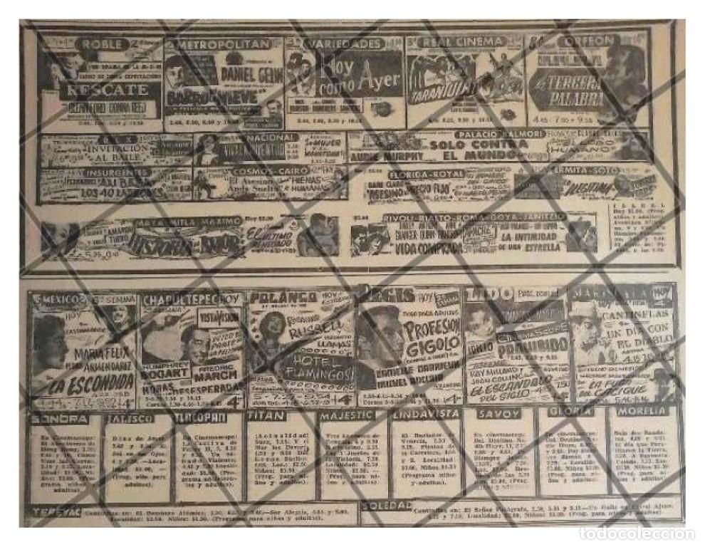 Poster collecting: CARTELERA DE CINE RETRO AGO. 1956