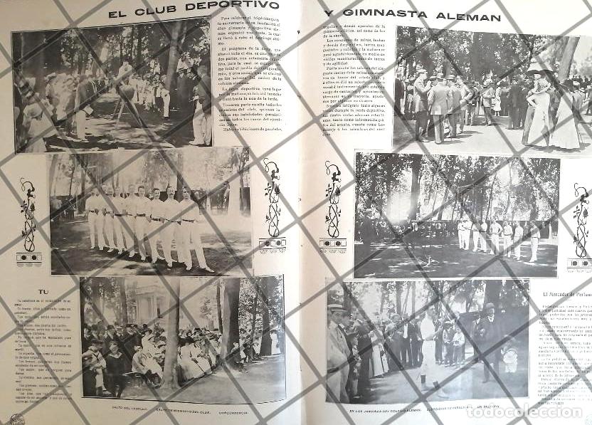 Poster collecting: AFICHE ANTIGUO EL CLUB DEPORTIVO ALEMAN 1910