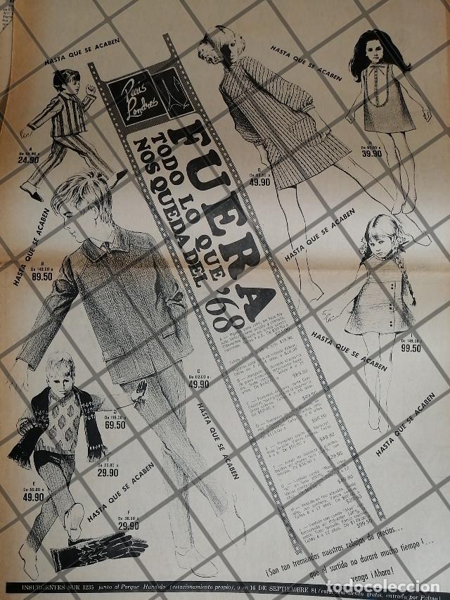 Collezionismo di affissi: PUBLICIDAD RETRO. TIENDA PARIS LONDRES 1969 T. POSTER /RV