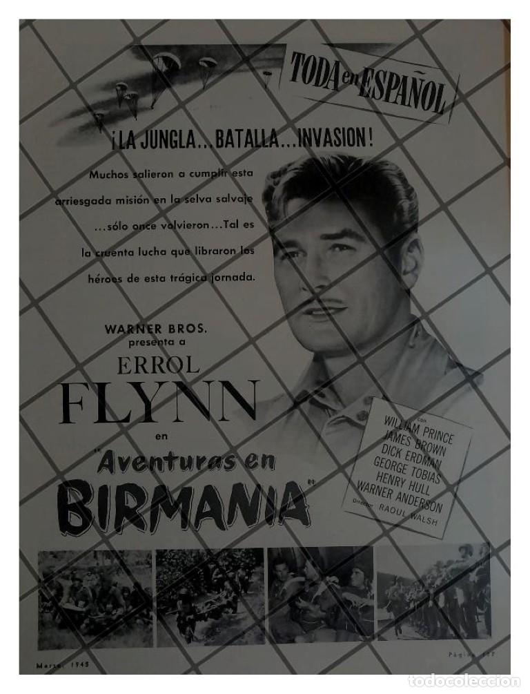 Collezionismo di affissi: CARTEL ANTIGUO PELICULA. AVENTURAS EN BIRMANIA 1945