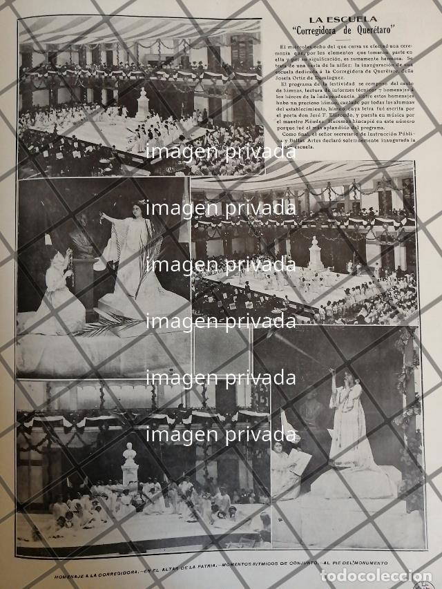 Collezionismo di affissi: AFICHE ANTIGUO ESCUELA CORREGIDORA DE QUERERARO 1910