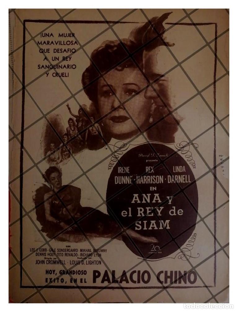 Collezionismo di affissi: AFICHE ANTIGUO PELICULA. ANA Y EL REY DE SIAM 1947