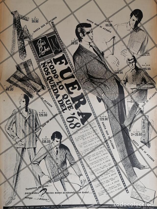 Collezionismo di affissi: PUBLICIDAD RETRO. TIENDA PARIS LONDRES 1969 T. POSTER /3