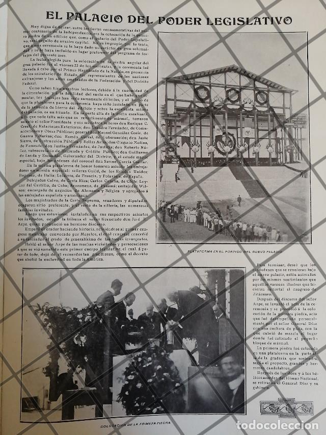 Collezionismo di affissi: AFICHE ANTIGUO PRIMERA PIEDRA DEL PALACIO LEGISLATIVO 1910