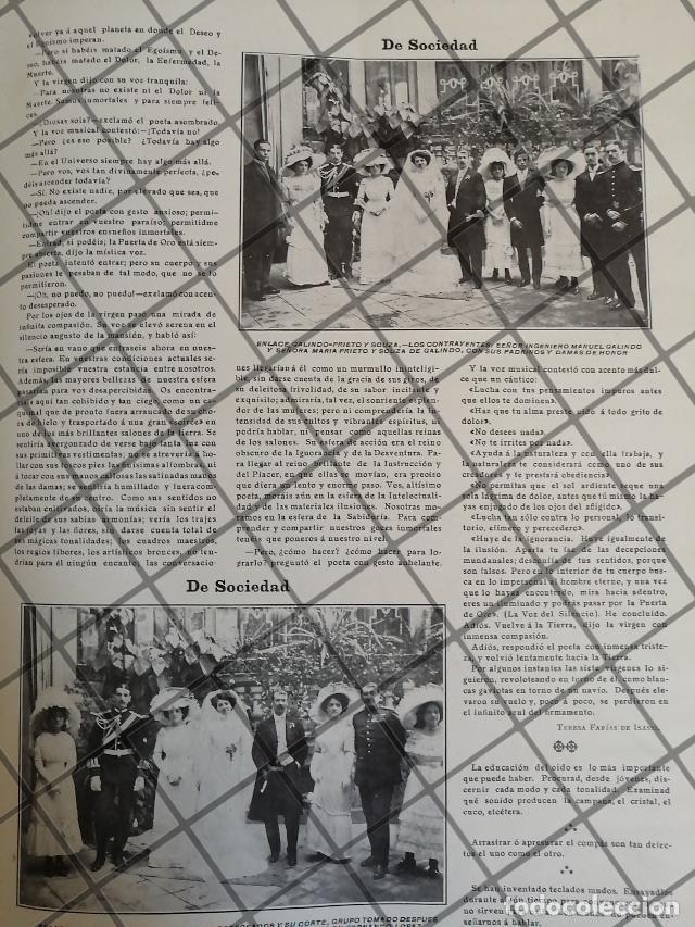 Collezionismo di affissi: AFICHE ANTIGUO BODA. MARIA PRIETO Y SOUZA 1910