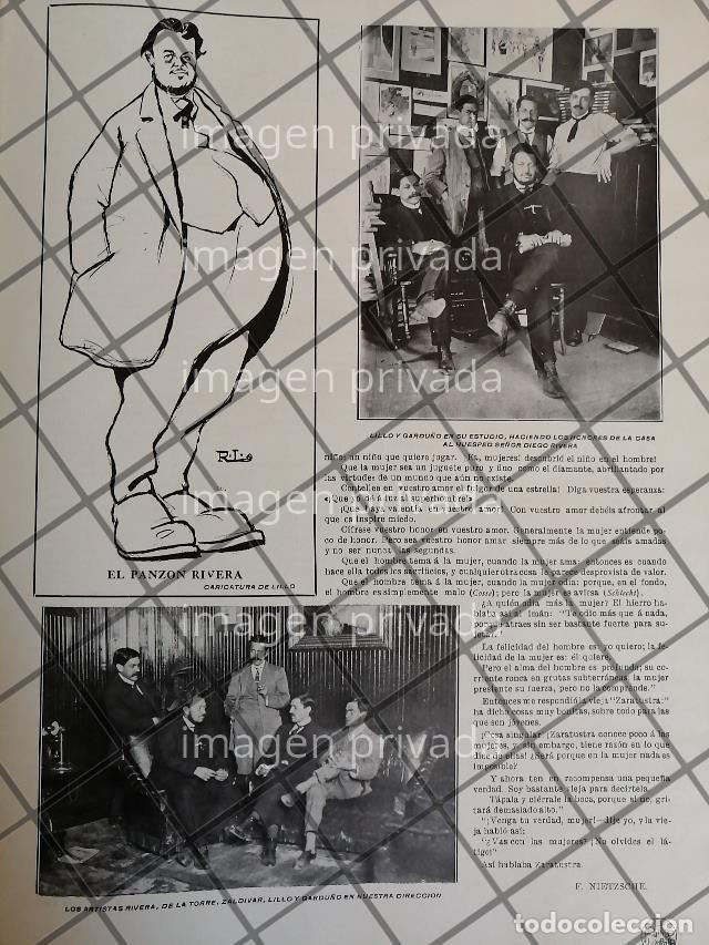 Sammeln von Plakaten: AFICHE ANTIGUO DIEGO RIVERA Y OTROS PINTORES 1910/RARO
