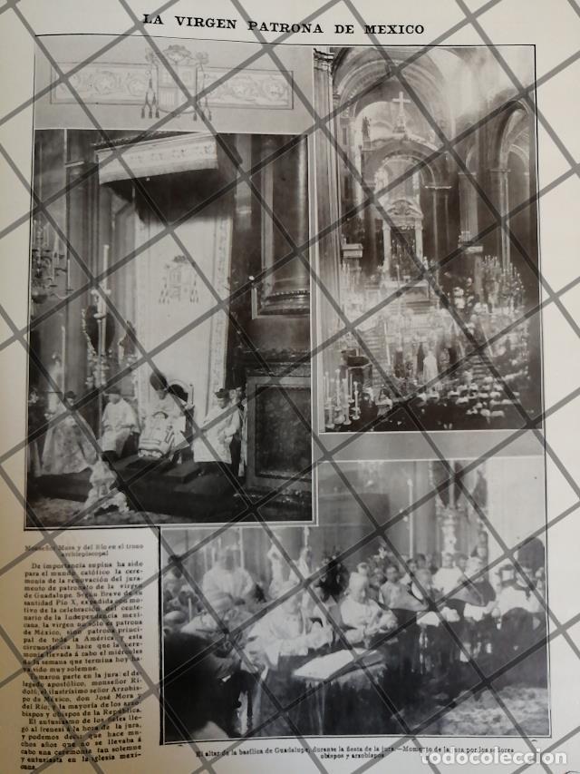 Collectionnisme d'affiches: AFICHE ANTIGUO MON. MORA. BASILICA DE GUADALUPE 1910