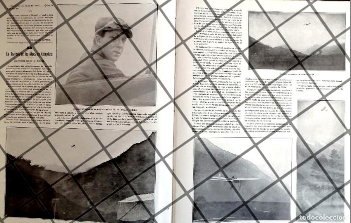 Collectionnisme d'affiches: AFICHE ANTIGUO. MUERE EL AVIADOR JORGE CHAVEZ 1910