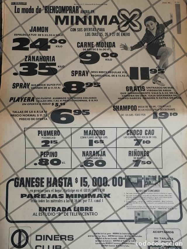 Collectionnisme d'affiches: PUBLICIDAD RETRO. TIENDA MINIMAX 1969 TAM. POSTER