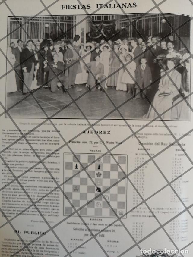 Collectionnisme d'affiches: AFICHE ANTIGUO FIESTA COMUNIDAD ITALIANA EN MEXICO 1910