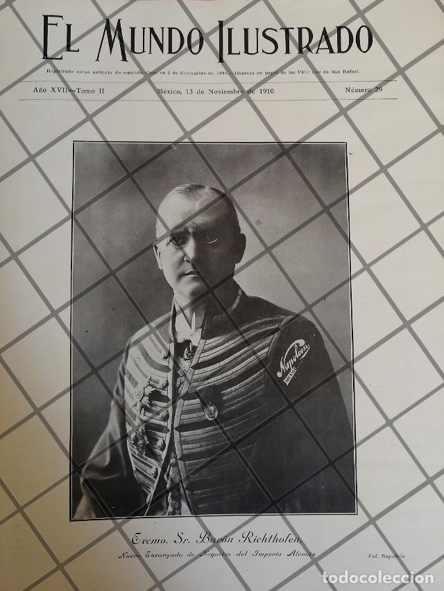 Collectionnisme d'affiches: PORTADA ANTIGUA 1910 BARON RITCHTOFEN EN MEXICO