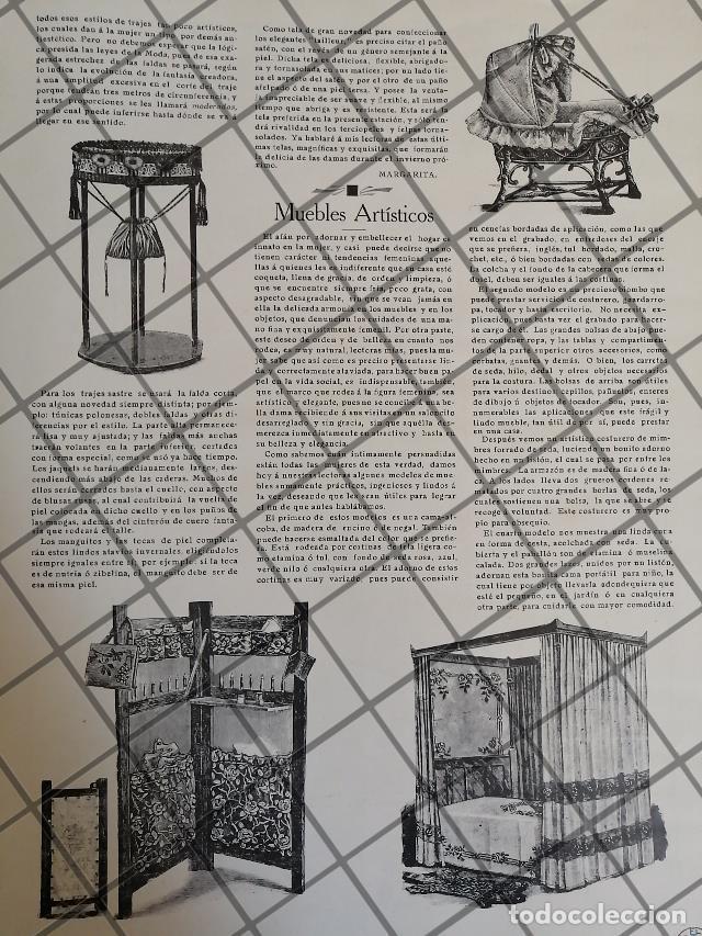 Coleccionismo de carteles: AFICHE ANTIGUO LOS MUEBLES DE 1910 - Foto 1