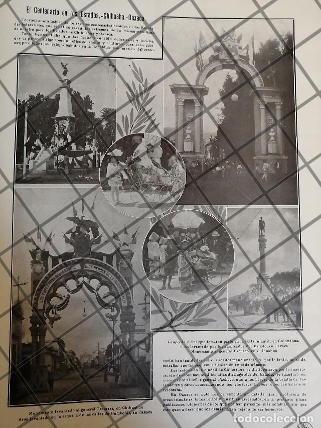 Collectionnisme d'affiches: AFICHE ANTIGUO EL CENTENARIO EN OAXACA Y CHIHUAHUA 1910