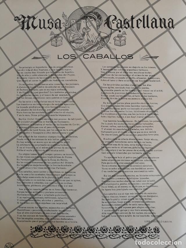 Collezionismo di affissi: AFICHE ANTIGUO INEDITO LUIS CASTILLO LEDON 1910